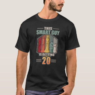 T-shirt Ce type intelligent reçoit 20 échecs rétro 20e nai