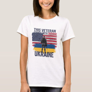 T-shirt Ce vétéran se tient avec l'Ukraine 2