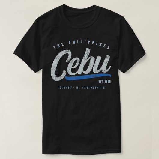 T-shirt Cebu Travel Philippines Retro (Design devant)