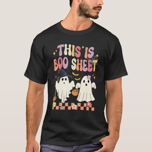 T-shirt Ceci est Bosheet Cute Ghost Halloween femme Super (Devant)