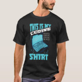 T-shirt Ceci Est Mon Coding Shirt Site Web Programmer Web (Devant)