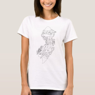 T-shirt CECI est tiré à la main de Jersey