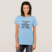 T-shirt "Ceci ne semble pas" - Pvt physiquement possible. (Devant entier)