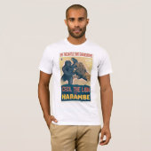 T-shirt Cecil le lion CONTRE Harambe le film de gorille (Devant entier)