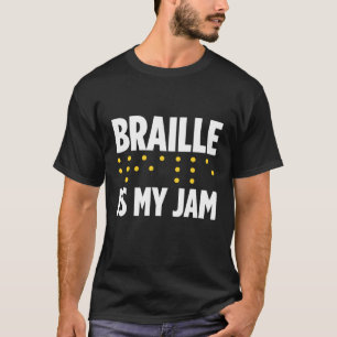 T-shirt Cécité Pour Les Aveugles Personne Aveugles Braille