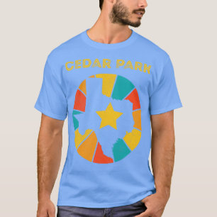 T-shirt Cedar Park Texas Vintage Souvenir désorganisé 1