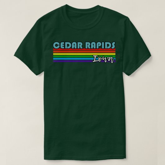T-shirt Cedar Rapids Iowa Pride Cedar Rapids LGBT Cadeau L (Design devant)