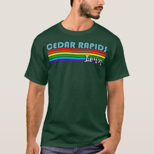 T-shirt Cedar Rapids Iowa Pride Cedar Rapids LGBT Cadeau L