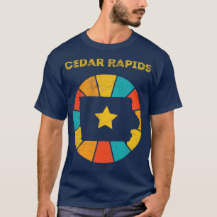 T-shirt Cedar Rapids Iowa Vintage Souvenir désorganisé 1