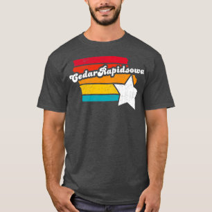 T-shirt Cedar Rapids Iowa Vintage Souvenir désorganisé 2