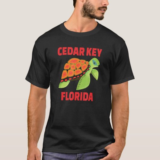 T-shirt Cèdre Key Florida Sea Turtle (Devant)