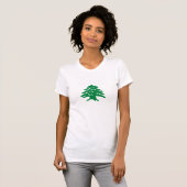 T-shirt Cèdre vert Liban (Devant entier)