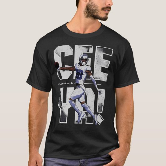 T-shirt Ceedee Lamb Dallas Cee (Devant)