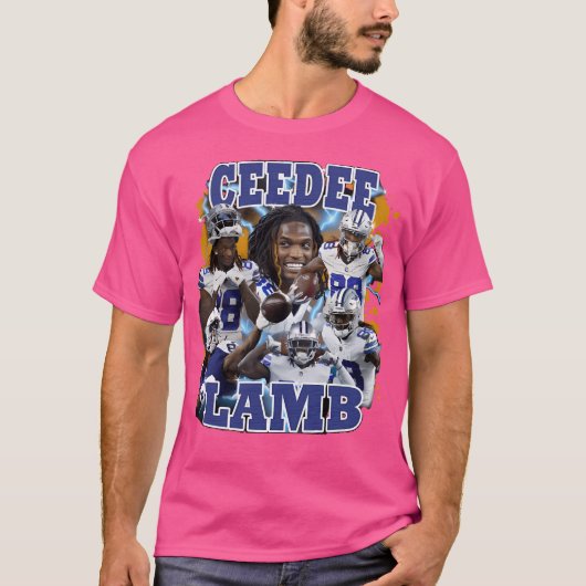 T-shirt Ceedee Lamb Retro Bootleg (Devant)