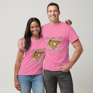 T-shirt Ceiling Cat vous regarde ! -Personnalisé