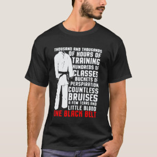 T-shirt Ceinture noire de arts martiaux classiques - Karat