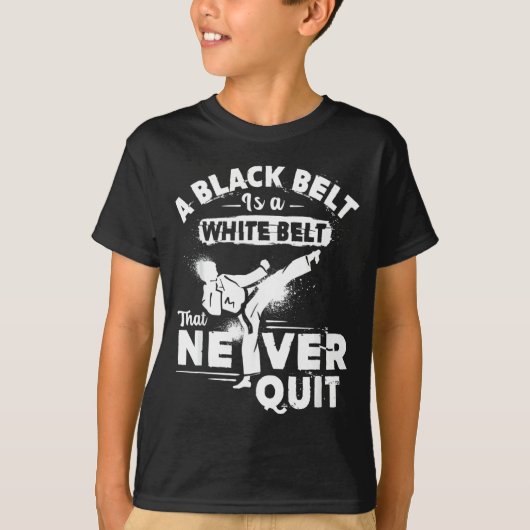 T-shirt Ceinture noire de karaté (Devant)