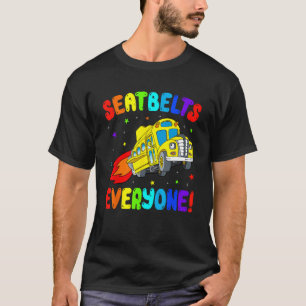 T-shirt Ceintures De Sécurité Tout Le Monde Conducteur De