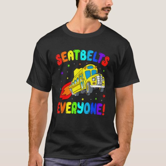 T-shirt Ceintures De Sécurité Tout Le Monde Conducteur De (Devant)