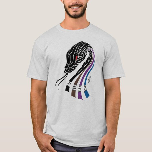 T-shirt Ceintures de serpent de BJJ pour Jiu Jitsu (Devant)