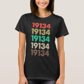 T-shirt Cela Dit 19134 Retro Code postal Code postal Code  (Devant)