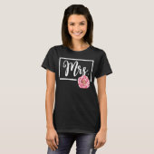 T-shirt Cela Dit Mme Flower Mariage Bachelorette Douche D (Devant entier)
