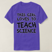 T-SHIRT CELA L AIME ENSEIGNER LA SCIENCE (Design devant)