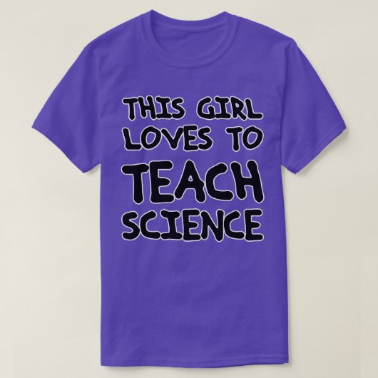 T-SHIRT CELA L AIME ENSEIGNER LA SCIENCE (Design devant)