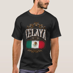 T-shirt Celaya Guanajuato Con Bandera De Mã©Xico