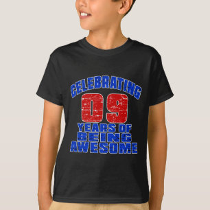 T-shirt Célébrant 9 ans d'être impressionnant