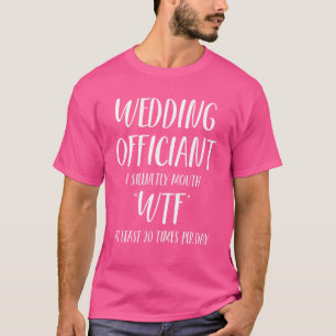 T-shirt Célébrant de mariage du jour ministre ordonné par