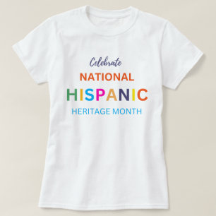 T-shirt célébrant le mois du patrimoine hispanique, hispan