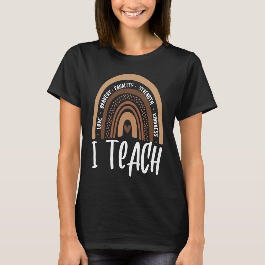 T-shirt Celebrate Black History Month I Teach Black Histor (Devant)