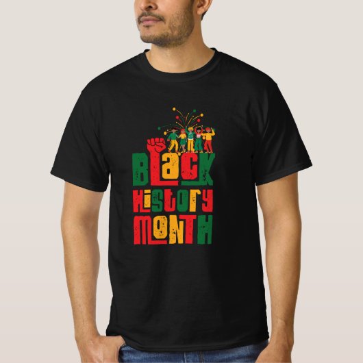 T-shirt Celebrate Black History Month with Pride (Devant)