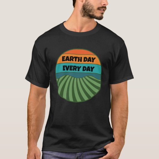 T-shirt Celebrate Earth Day Every Day Keep the Planet Gree (Devant)
