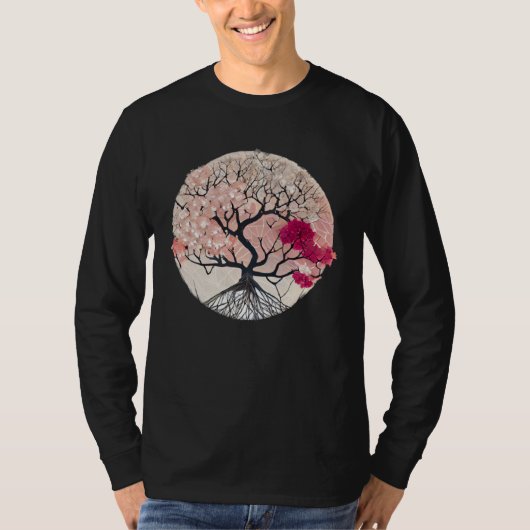 T-shirt Celebrate the Beauty of Nature with a Cherry Bloss (Devant)