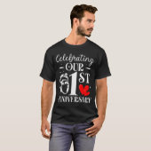 T-shirt Celebrating Our 1st Wedding Anniversary 1 Year Of  (Devant entier)