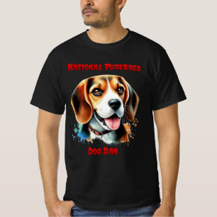 T-shirt Célébration beagle : Journée nationale du chien de