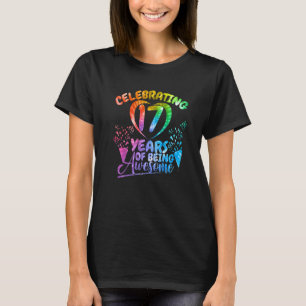 T-shirt Célébration De 17 Ans D'Être Impressionnant Annive