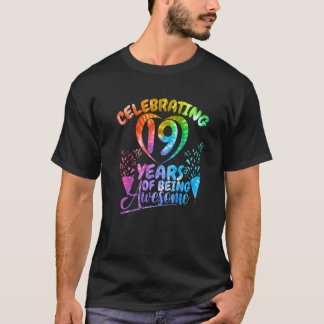 T-shirt Célébration De 19 Ans D'Être Impressionnant Annive