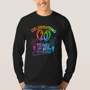 T-shirt Célébration De 20 Ans D'Être Impressionnant Annive