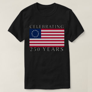 T-shirt Célébration de 250 ans Drapeau Betsy Ross 