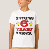 T-shirt Célébration De 6 Ans De Cool (Devant)
