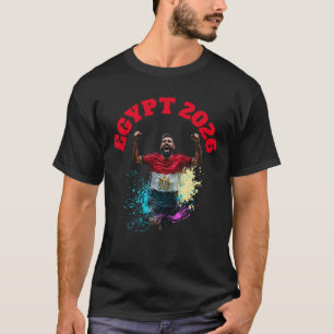 T-shirt Célébration de but de football Egypte Drapeau 2026