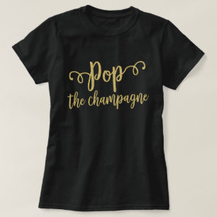 T-shirt Célébration de la Fiançailles Champagne
