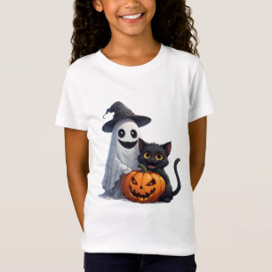 T-Shirt Célébration de la nuit effrayante avec un chat fan