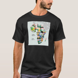 T-shirt Célébration de l'Afrique dans le design des drapea