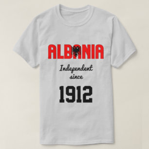 T-shirt Célébration de l'indépendance du drapeau albanais