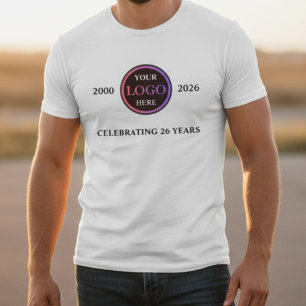 T-shirt Célébration de Logo d'Entreprise Personnalisé