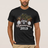 T-shirt Célébration de notre Vegasversary avec des feux (Devant)